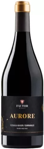 FĂUTOR Aurore Fetească Neagră & Tempranillo, vin roșu sec, 0,75 L