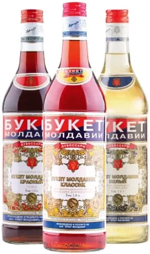 BUKET MOLDAVII, vin în sortiment: roșu, Classic sau alb, 1,0 L