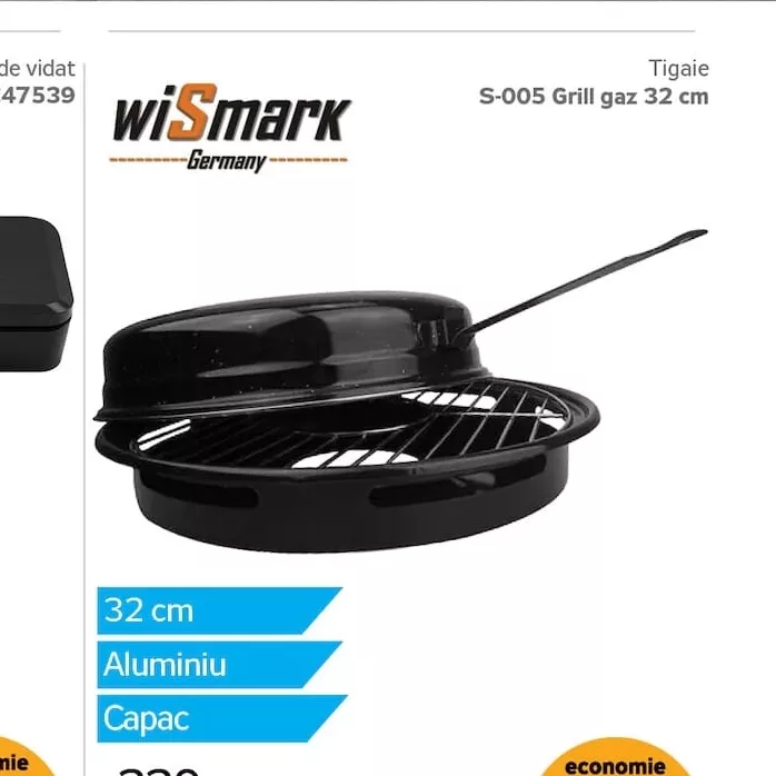 Tigaie S-005 Grill gaz 32 cm
