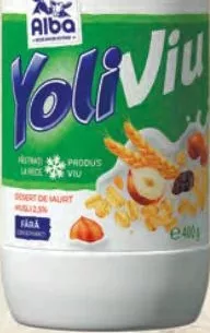 YOLI VIU Desert de iaurt cu umplutură de musli, 2,5%, 400 g