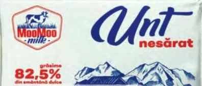 MOOMOO MILK Unt nesărat 82,5%, 180 g
