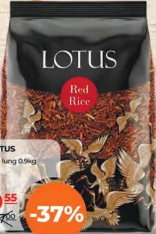 LOTUS Orez roșu cu bob lung, 0,9 kg