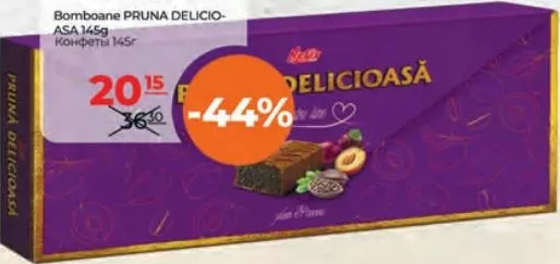 NEFIS Bomboane Pruna Delicioasă, 145 g