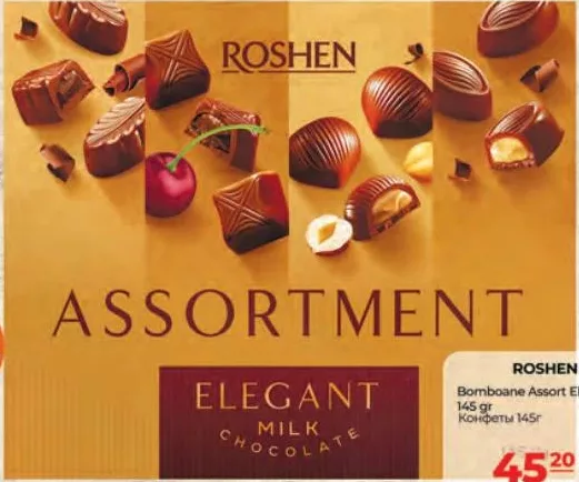 ROSHEN Bomboane Assort Elegant, 145 g
