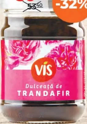VIS Dulceață de petale de trandafir, 320 g, borcan de sticlă