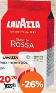 LAVAZZA Cafea Rossa măcinată, 250 g