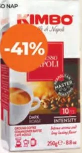 KIMBO Cafea prăjită Espresso Napoli măcinată, 250 g