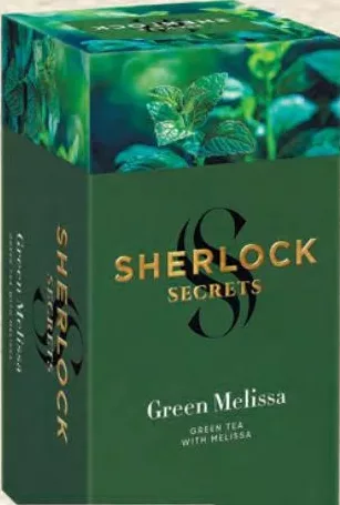 SHERLOCK SECRETS Ceai Green Melissa 22 × 1,8 g