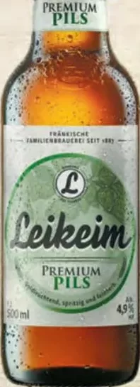 LEIKEIM Bere Premium Pils 0,5 l, sticlă