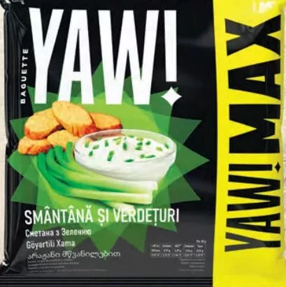 YAW Pesmeți MAX Baguette smântână/verdeață 85 g