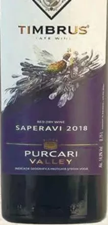DOM.CUZA Vin Timbrus Saperavi roșu sec 0,75 l