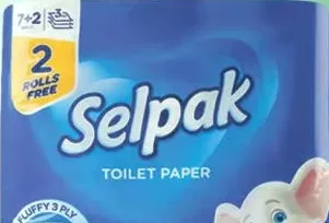 SELPAK Hârtie igienică, 7+2 role, 3 straturi; 2 role gratuite