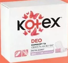 KOTEX Absorbante zilnice, 56 buc.; sortiment variat