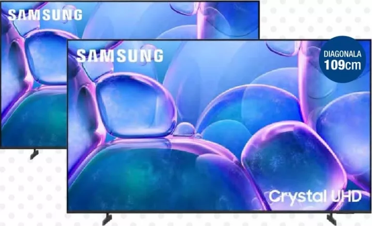 SAMSUNG UE43U7000 Smart TV; diagonală 43” (109 cm); LED; Cristal procesor 4K; rezoluție 4K (3840 × 2160); sistem de operare Tizen Smart TV