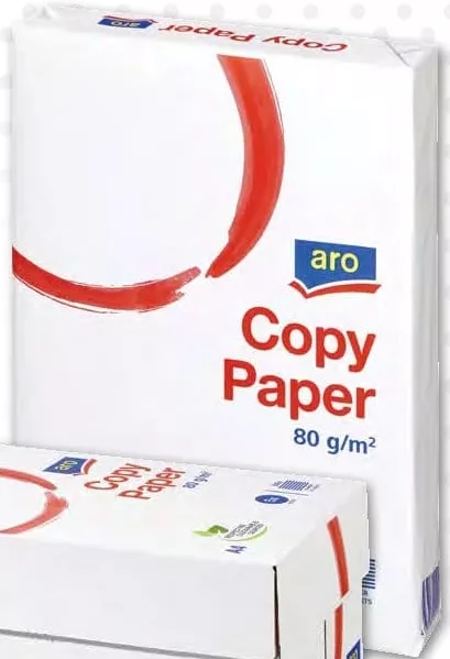 ARO Hârtie A4 pentru copiator; 80 g/m²; 500 coli/top; 5 topuri/cutie; preț/1 top