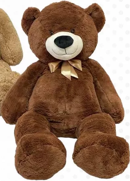 Urs multicolor; material: pluș; 90 cm; preț/bucată