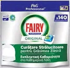 FAIRY PROFESSIONAL Original capsule pentru mașina de spălat vase, 140 bucăți
