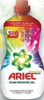 ARIEL Diamond Bright soluție pentru îndepărtarea petelor, rufe colorate / albe, 950 ml, preț/bucată