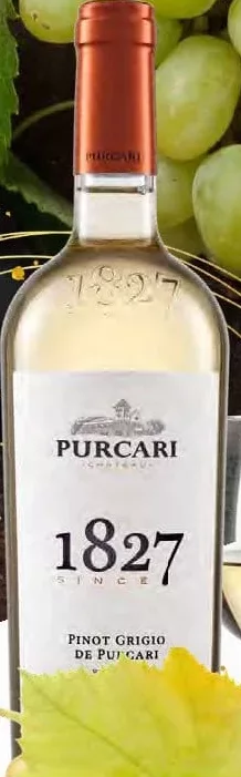 PURCARI Pinot Grigio, vin alb sec, 0,75 L, preț/sticlă