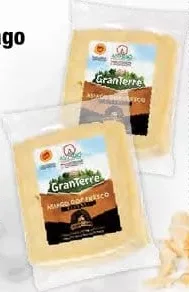 GRANTERRE cașcaval Asiago DOP, 350 g, preț/ambalaj înfoliat la cumpărarea a 1–3 bucăți