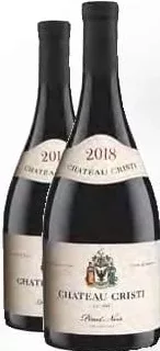 CHATEAU CRISTI Pinot Noir, vin roșu sec, 0,75 L, preț/sticlă la cumpărarea a minimum 2 sticle