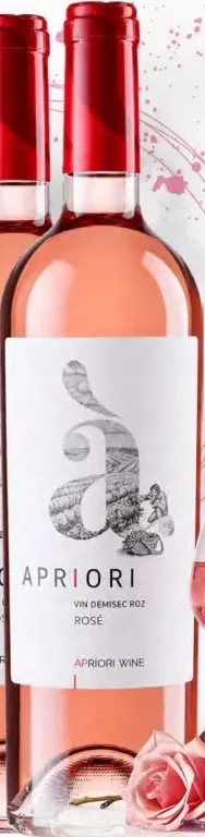 APRIORI Merlot, vin rose demisec, 0,75 L, preț/sticlă