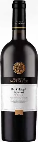 DOMENIILE DAVIDESCU Rară Neagră Saperavi, vin sec roșu, 0,75 L, de la 2 sticle; preț/sticlă