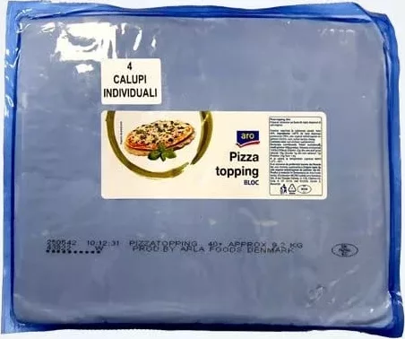 ARO Pizza topping bloc, 4 calupi individuali, circa 9,2 kg, preț/kg