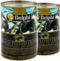 DELPHI Măsline negre fără sâmburi, 400 g, preț/bucată; de la 3 bucăți