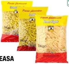 BĂNEASA Paste făinoase (scoici / fusilli / penne rigate), 1 kg, preț/bucată; de la 3 bucăți