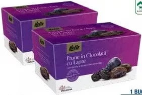 NEFIS Prune în ciocolată cu lapte, 200 g, preț/bucată; de la 2 bucăți