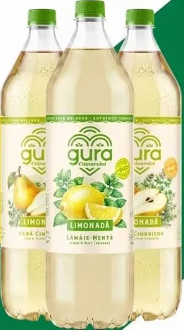 GURA CĂINARULUI Băutură carbogazoasă răcoritoare, limonadă, diverse sortimente, 1,5 L, preț/PET, la cumpărarea a 1–5 bucăți