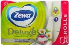 ZEWA Deluxe Camomilla Comfort Hârtie igienică, 3 straturi, 24 role, preț/înfoliere