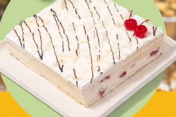 Tort „Smântânel” cu vișină, 0,95 kg