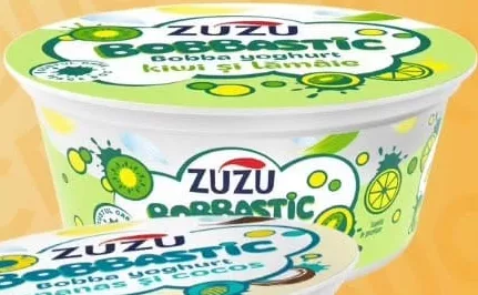 Iaurt Zuzu Bombastic Bobba, în sortiment: kiwi și lămâie / ananas și cocos, 150 g
