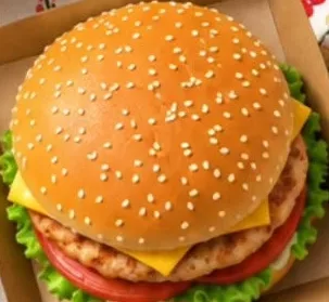 Cheeseburger clasic de pui, 200 g