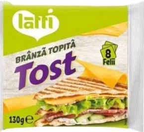 Brânză topită Tost „Latti”, 130 g, 8 felii