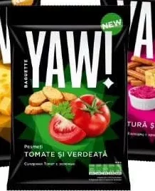 Pesmeți Yaw în sortiment: cașcaval, tomate și verdeață, răcitură și hrean, 50 g