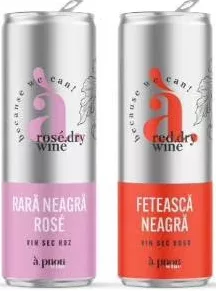 Vin sec Apriori Wine în sortiment: Fetească Albă, Rară Neagră Rosé, Fetească Neagră, 250 ml