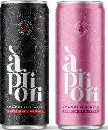 Spumant Apriori Wine în sortiment, inclusiv Fresh White Muscat și Sweet Rosé Muscat, 250 ml