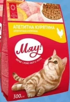 Hrană pentru pisici Miau în sortiment: carne gustoasă, pui apetisant, 300 g
