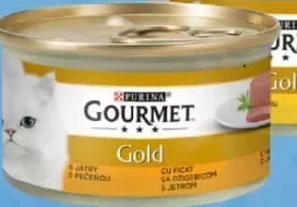Conserve pentru pisici Purina Gourmet Gold în sortiment: ficat; pui și morcovi, 85 g