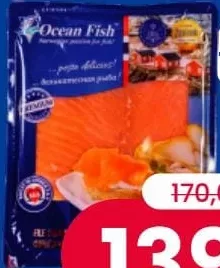 OCEAN FISH Somon file afumat, feliat, 200 grame