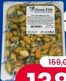 OCEAN FISH Carne de scoici marinate în ulei, 500 grame