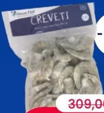 OCEAN FISH Creveți cruzi f/c (fără cap) cu carapace EZP, calibrul 16/20, congelați, 1 kg