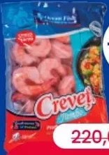 OCEAN FISH Creveți f/c (fără cap), fierți, decorticați, calibrul 16/20, congelați, 500 grame