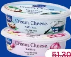 VALIO Cremă de brânză fără lactoză, sortiment variat: Natural / Garlic (usturoi), 180 grame