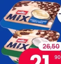 MULLER Iaurt mix, sortiment variat, 130 grame