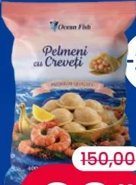 OCEAN FISH Pelmeni cu creveți, congelați, 400 grame