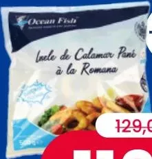 OCEAN FISH Calamar inele pane congelate, 500 grame